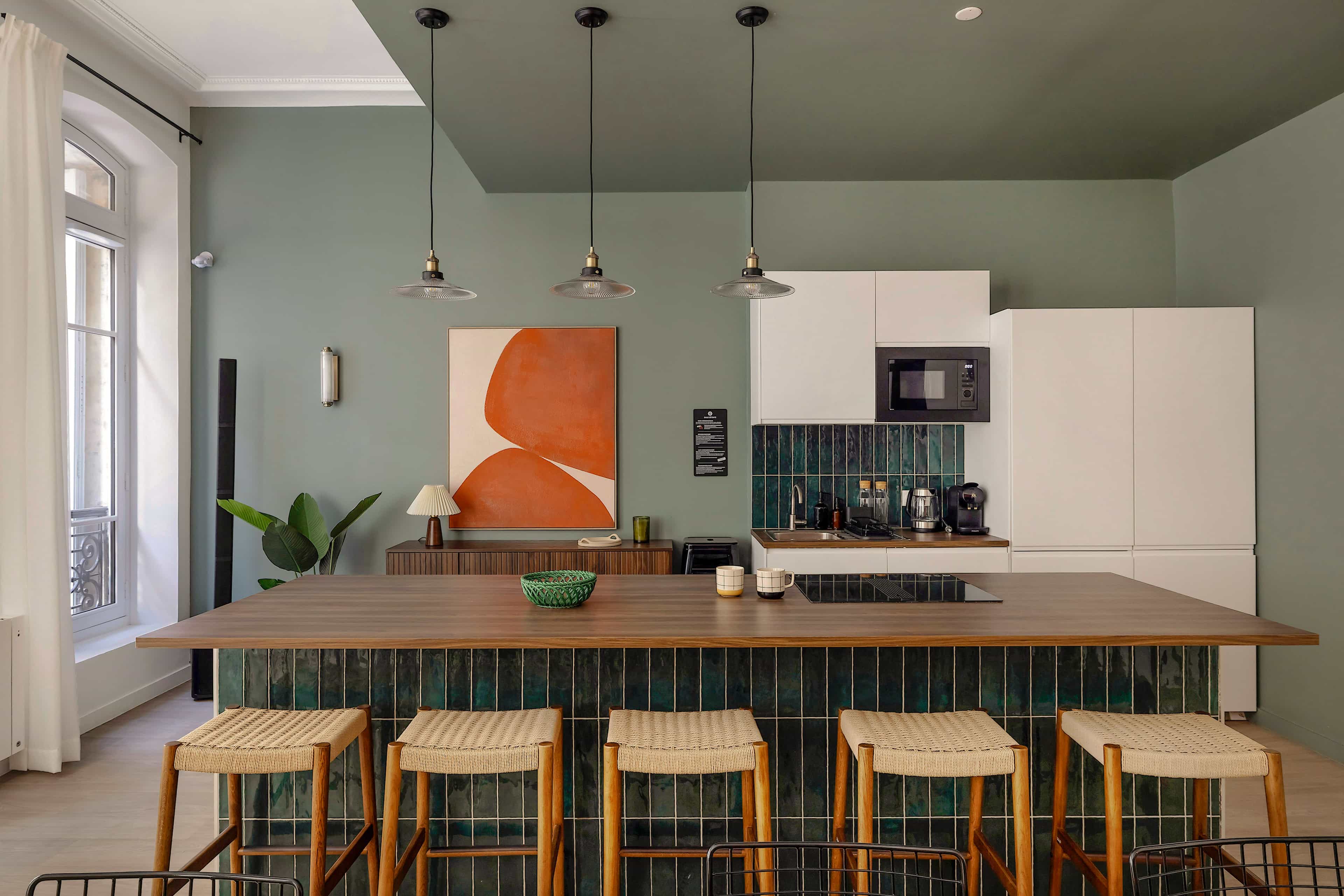 Salon Appartement Paris 15 Biome - Coliving Sharies